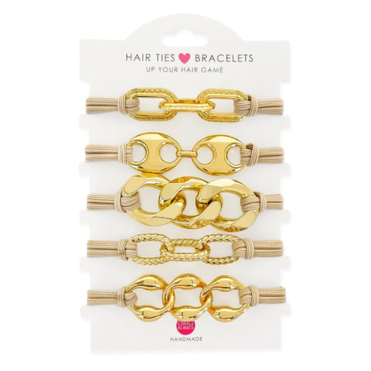 Chunky Hair Tie Bracelet Set