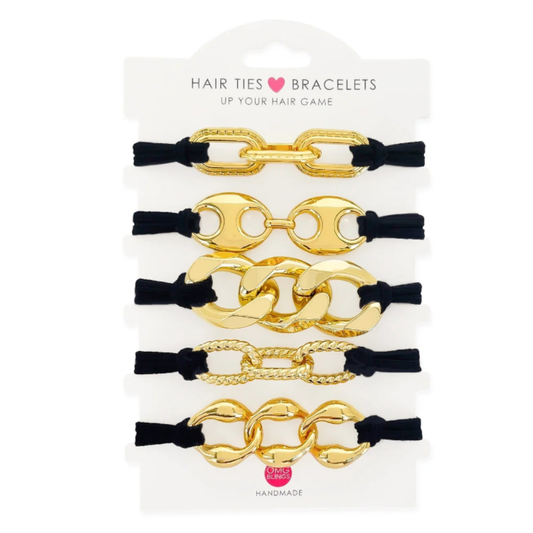 Chunky Hair Tie Bracelet Set