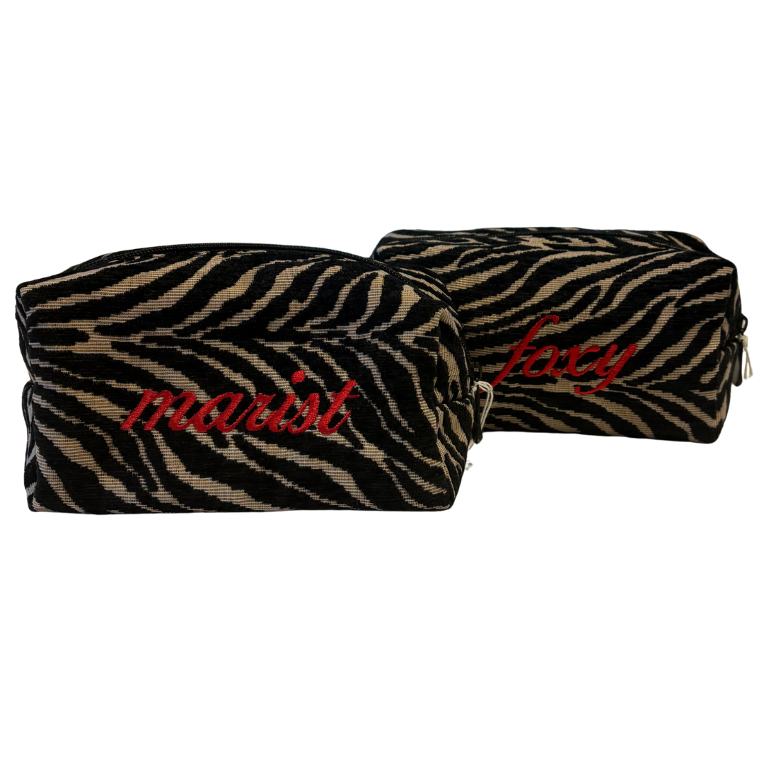 Marist Zebra Cosmetic Bag
