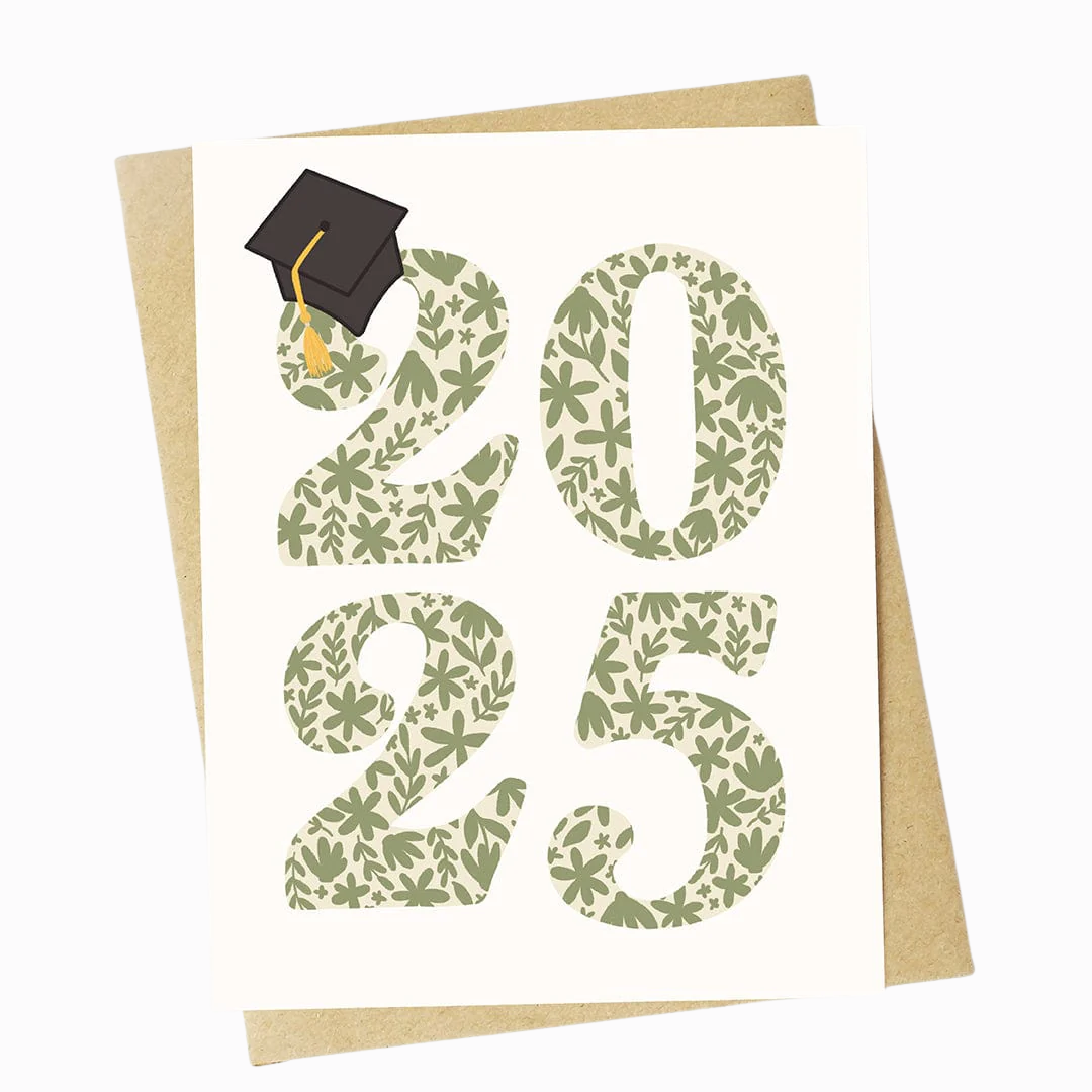 2025 Floral Graduation Card