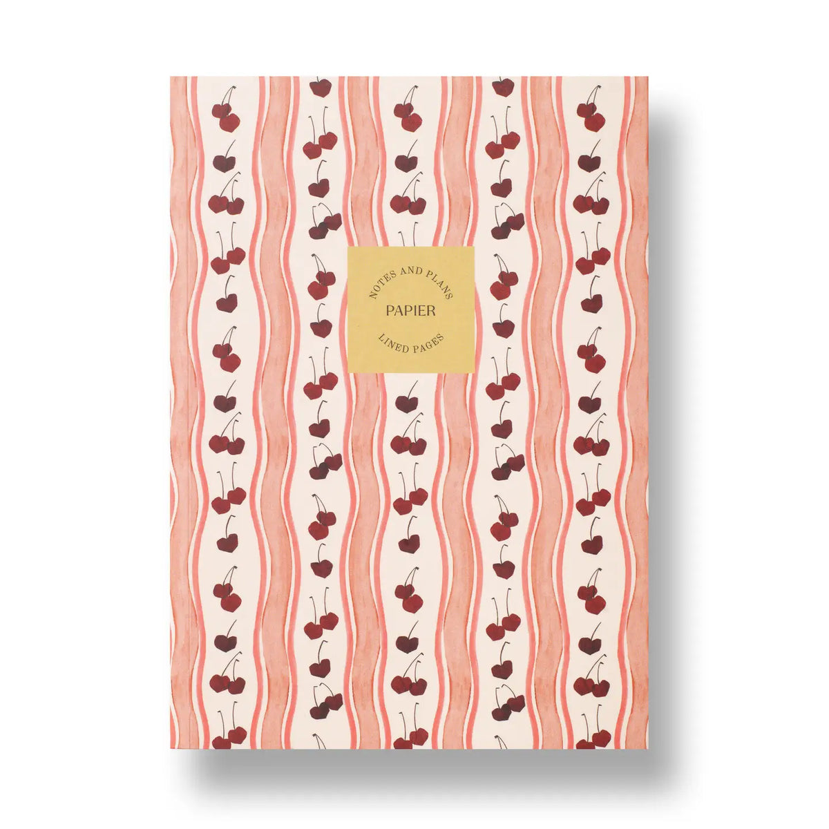 Cherry Wave Lined Notebook
