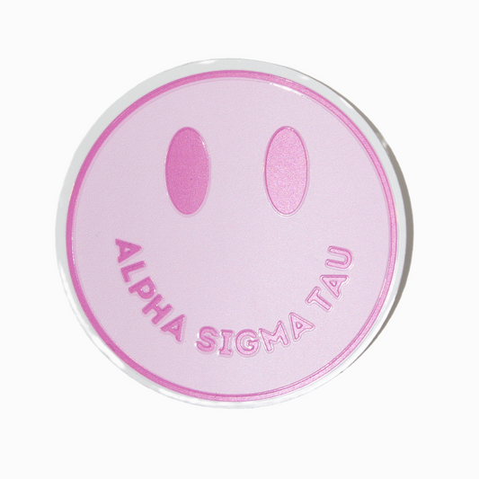 Sorority Smiley Face Sticker