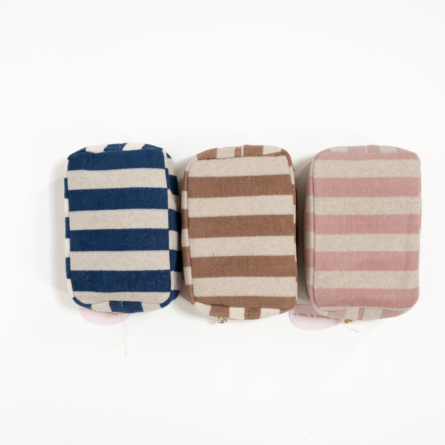 Striped Makeup Bag