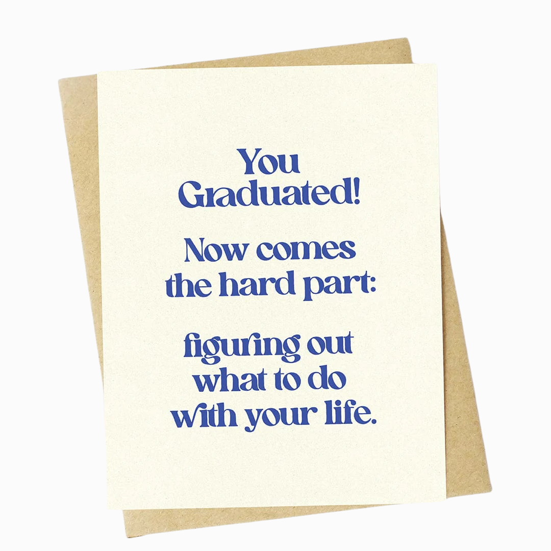 Figuring Out Life Graduation Card
