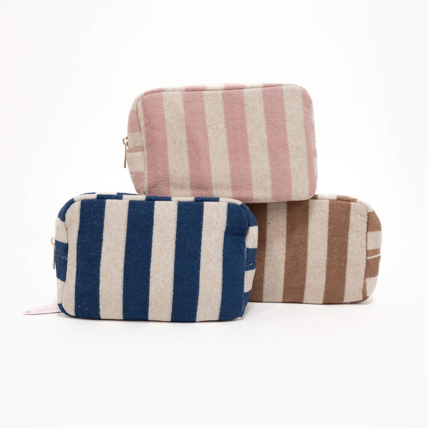 Striped Makeup Bag