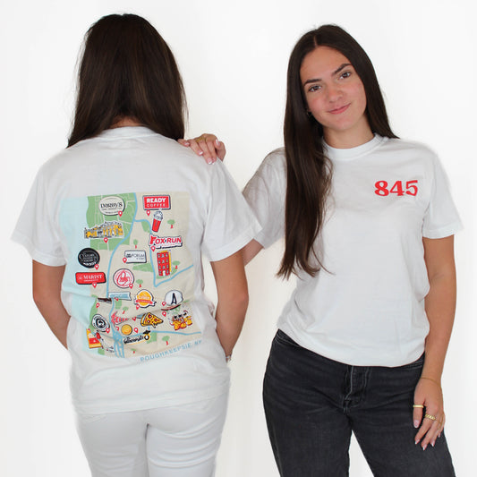 white 845 tshirt