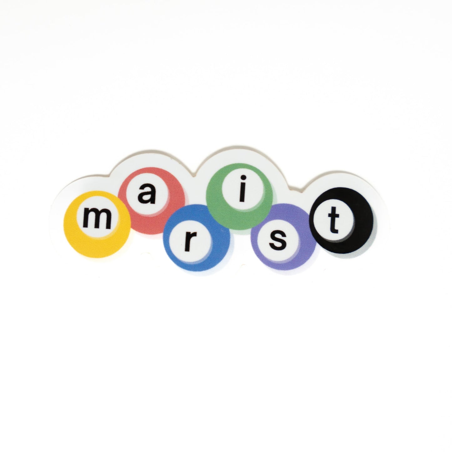 marist 8 ball sticker, 8 ball sticker