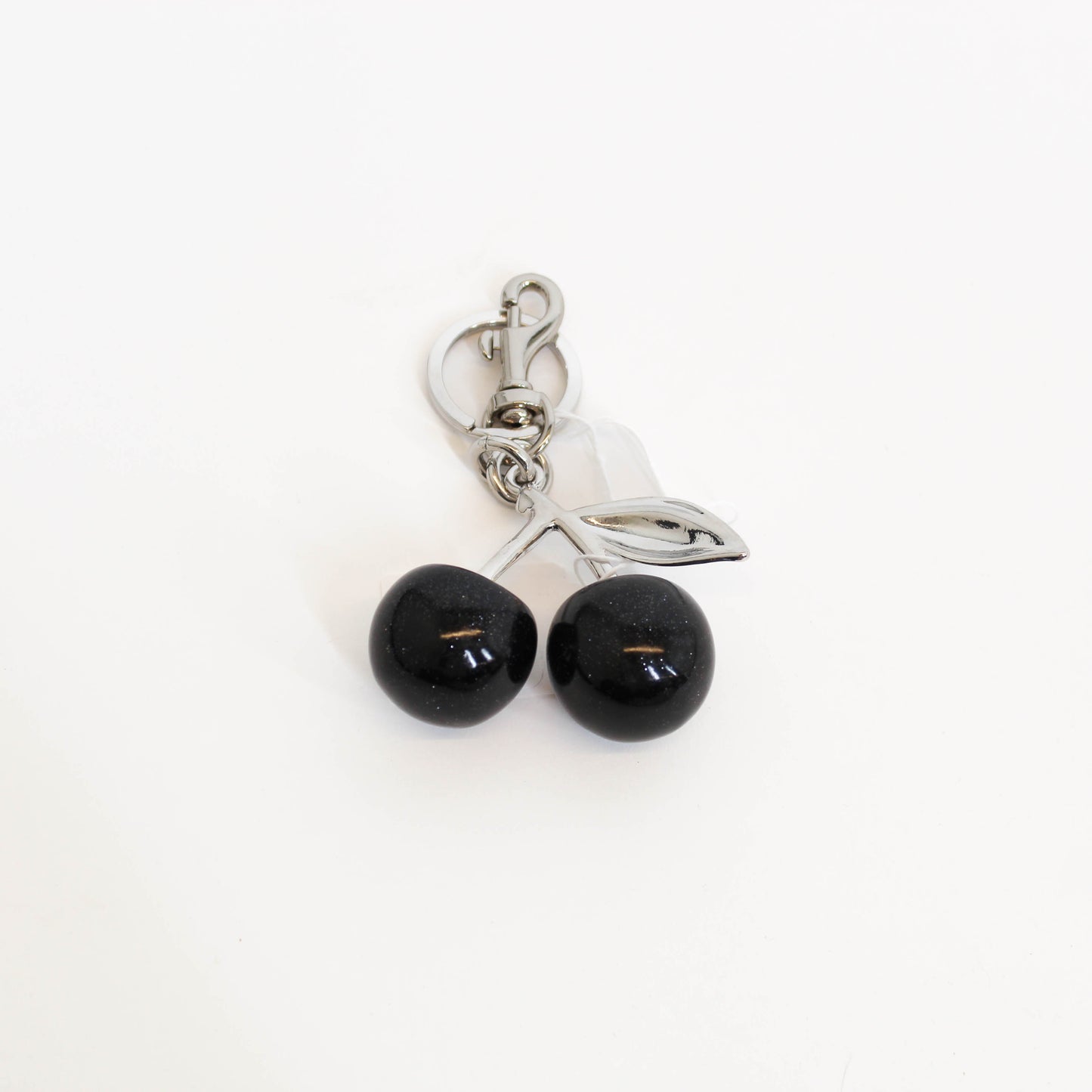 Black Metal Cherry Bag Charm