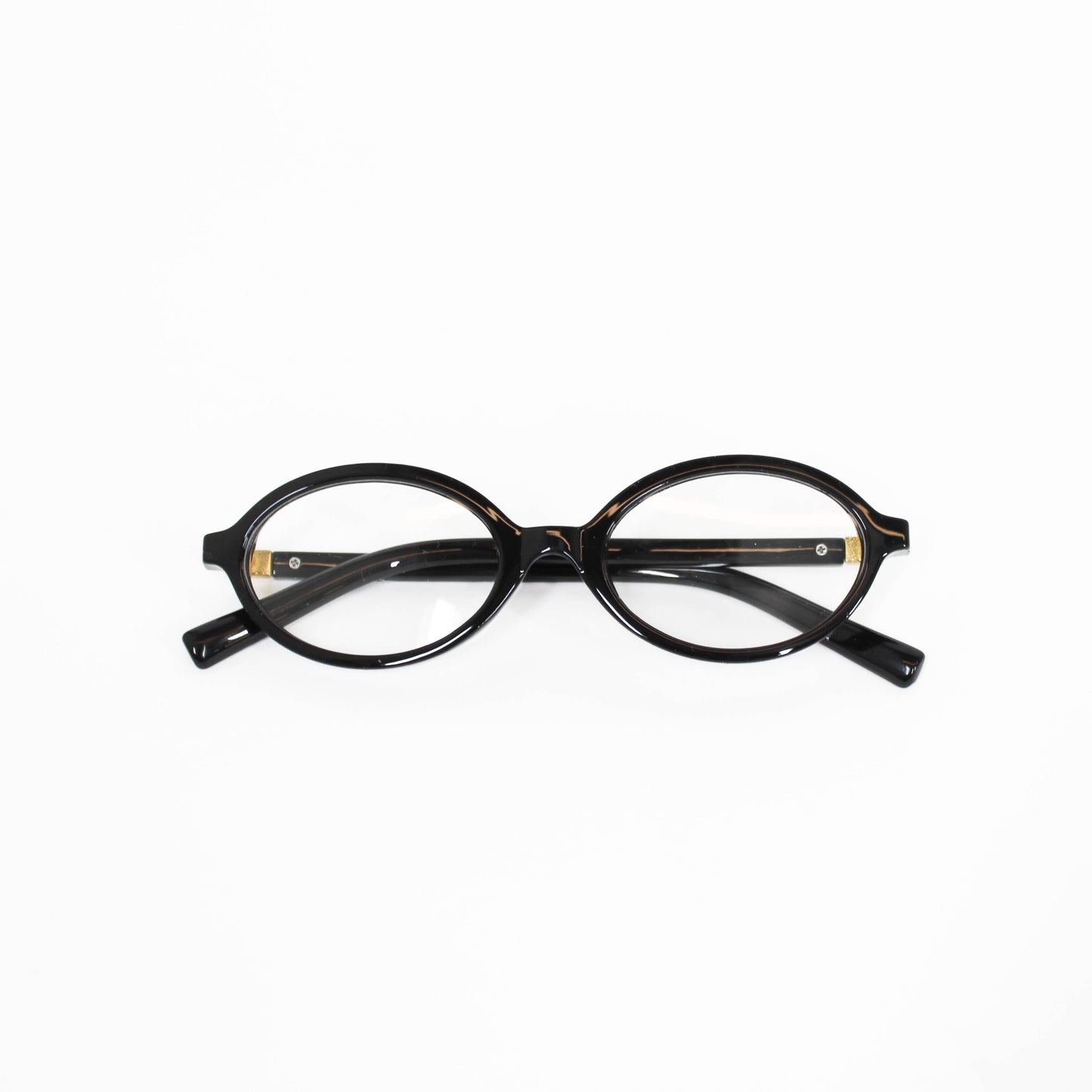 black oval frame blue light glasses