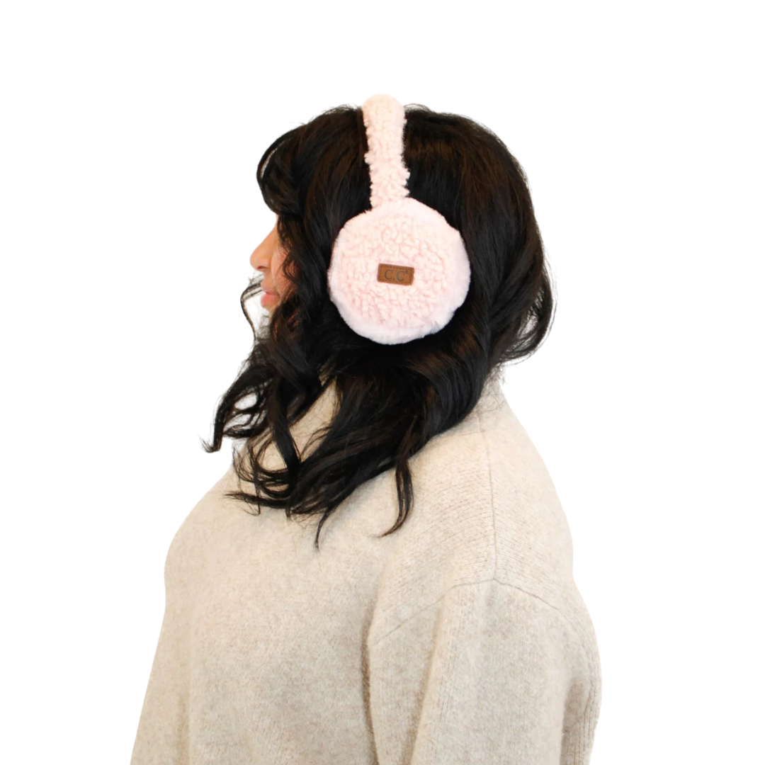 C.C Faux Fur Sherpa Earmuffs