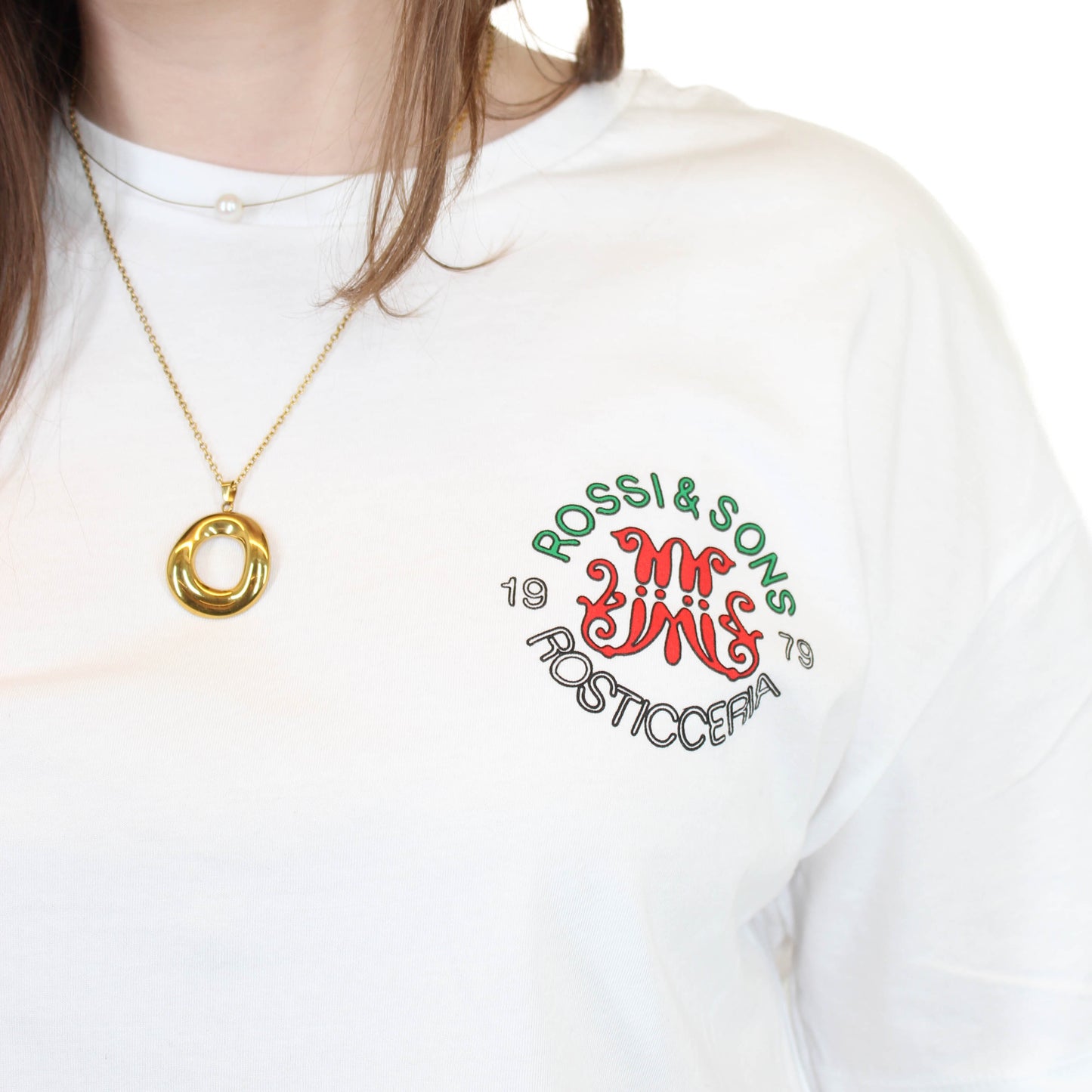 Rossi's Pizza Box Cropped Tee