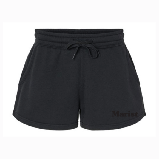 marist embroidered shorts