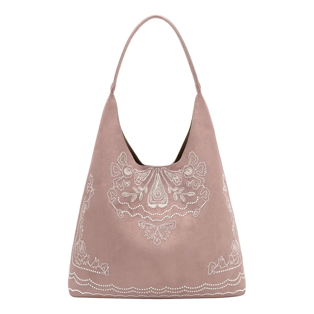Suede Tote Pink
