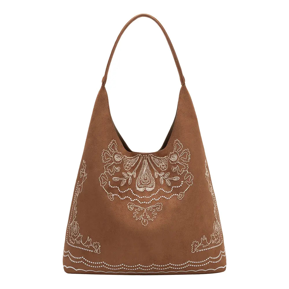 Suede Tote Tan