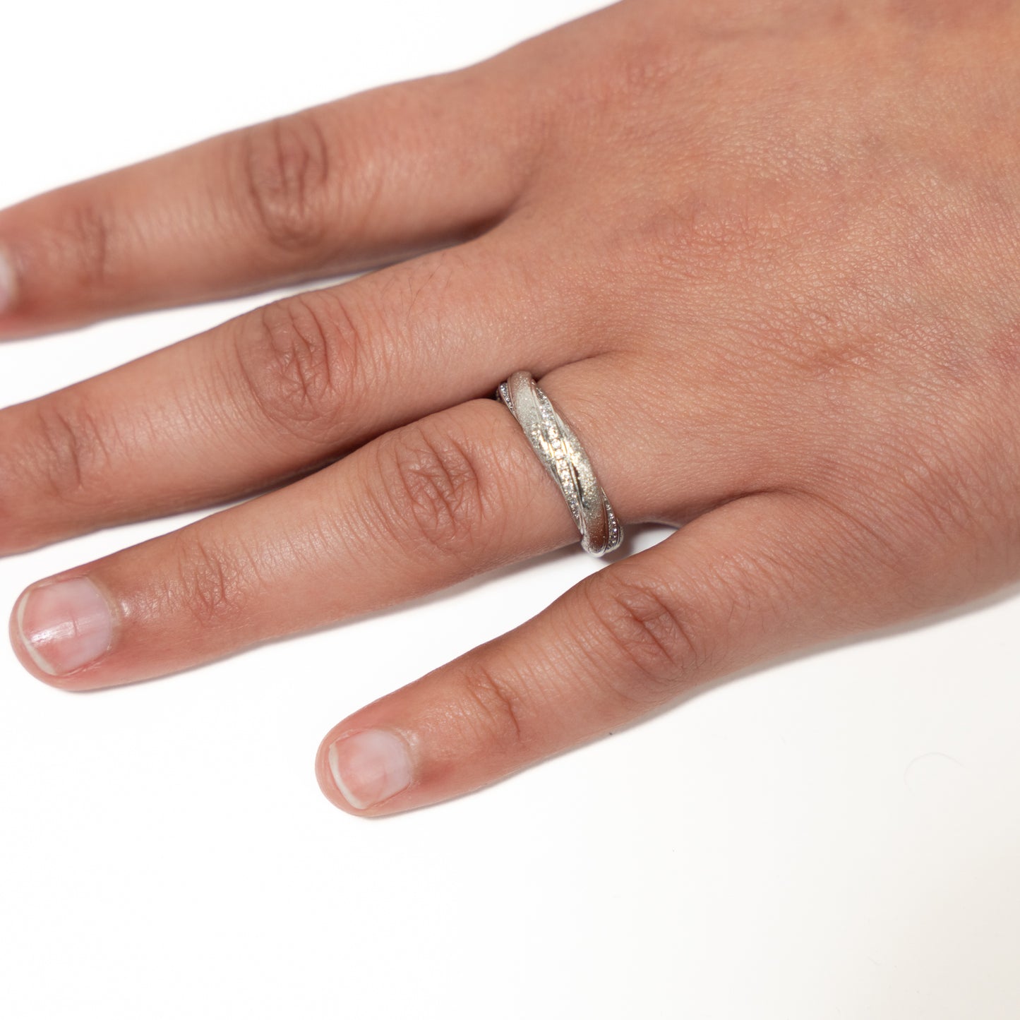 silver twist ring