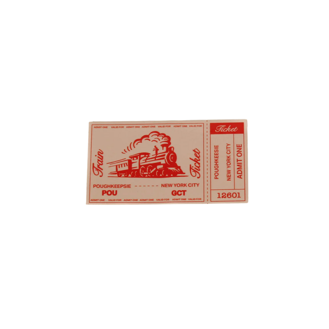 Train Ticket Sticker