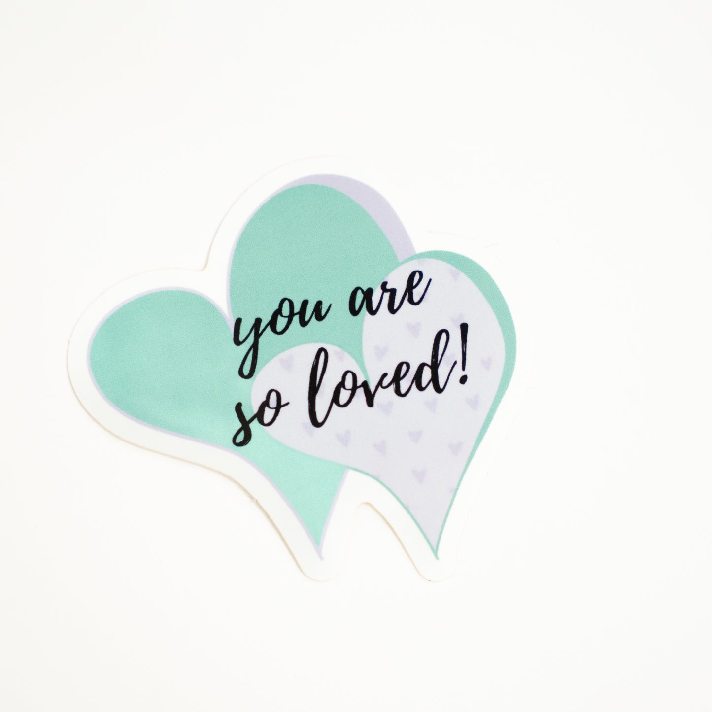 suicide prevention, you are so loved, heart sticker