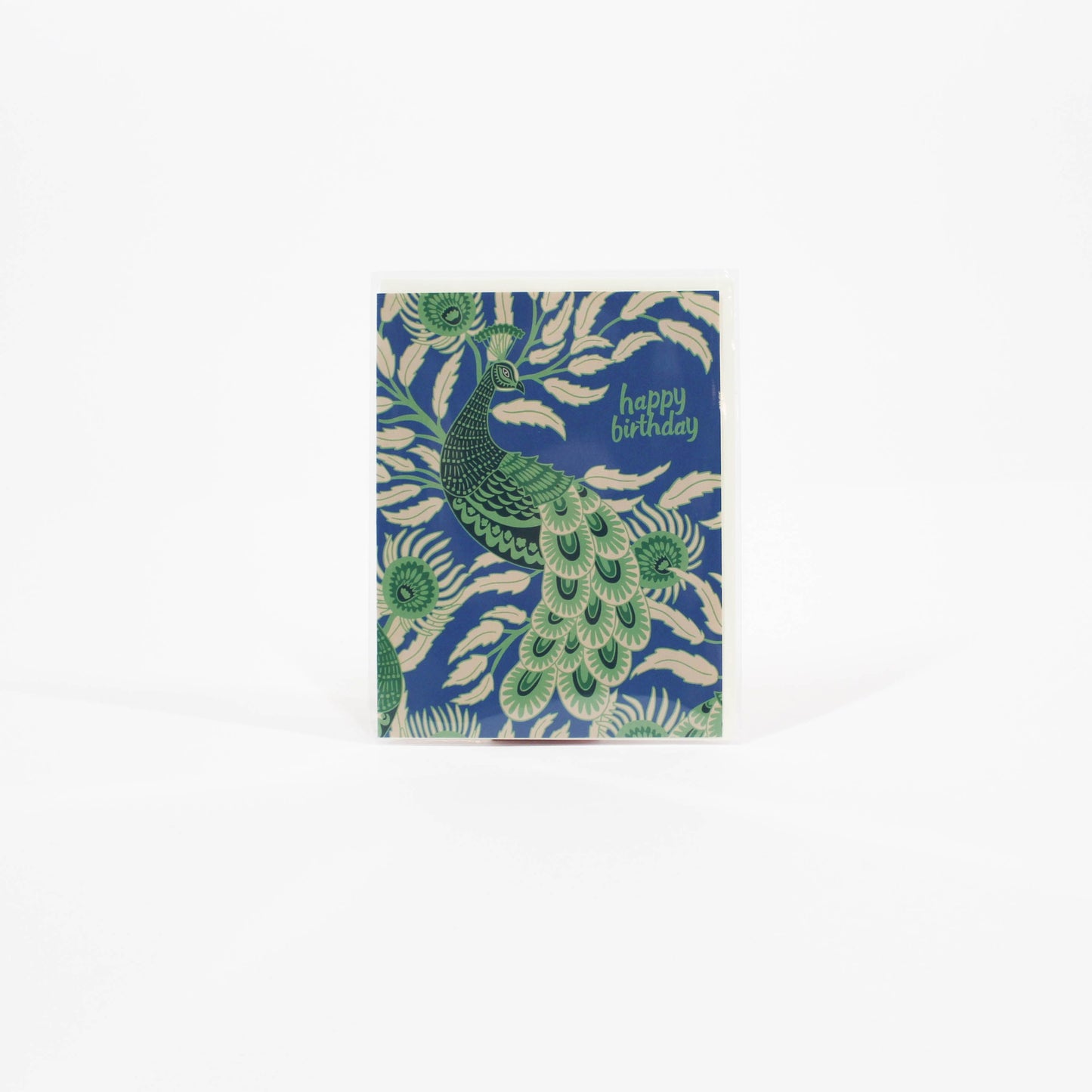 Birthday Peacock Greeting Card