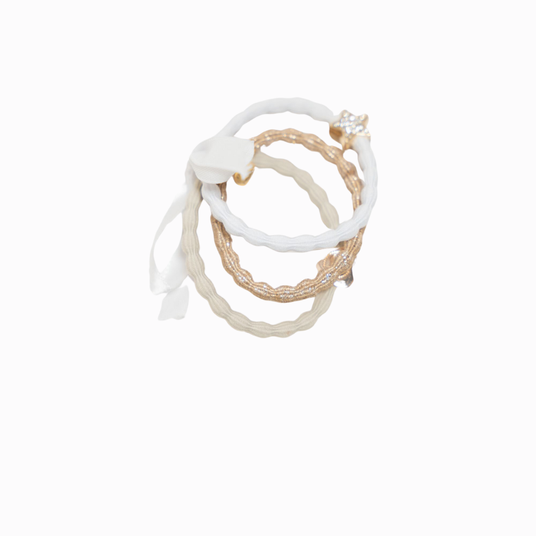 tan charm hair tie