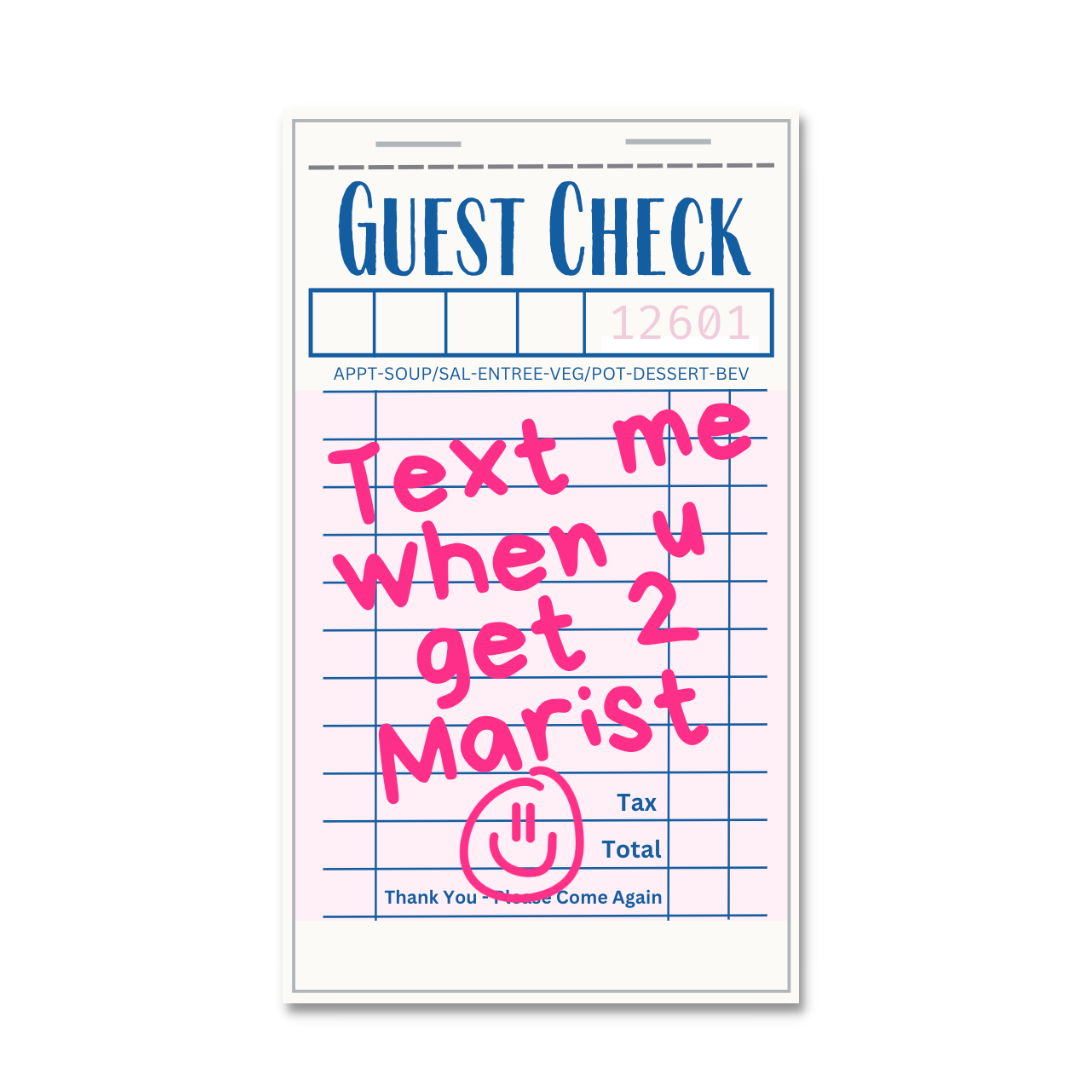Text Me Marist Sticker