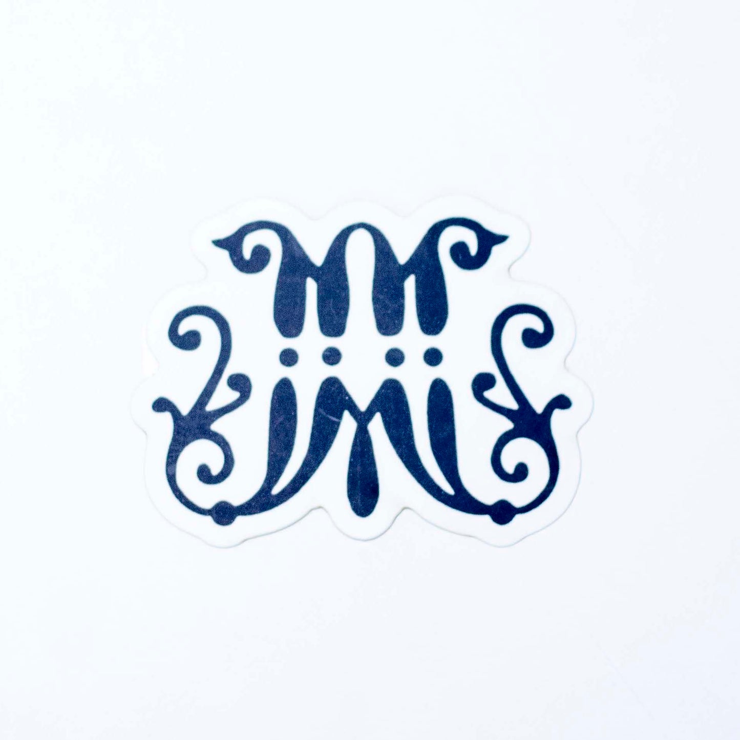 Marist Script M Sticker