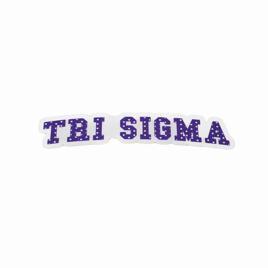 Tri Sigma Polka Dot Sticker
