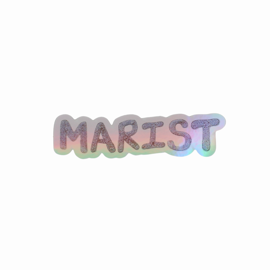 Marist Beaded Holographic Sticker