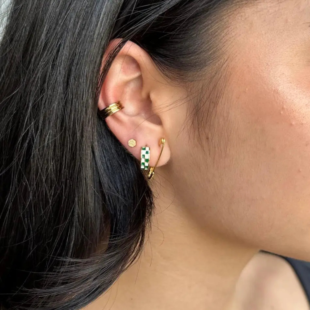 Triple Stack Gold Ear Cuff