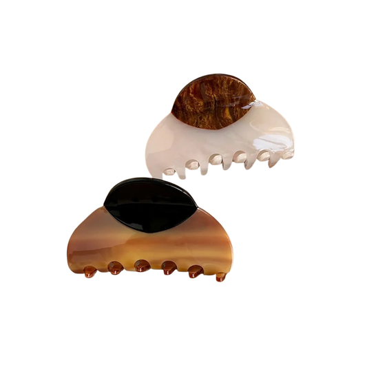 Wood print Large Hair Claw