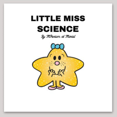 Little Miss Science Sticker