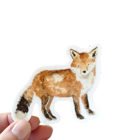 Watercolor Fox Sticker