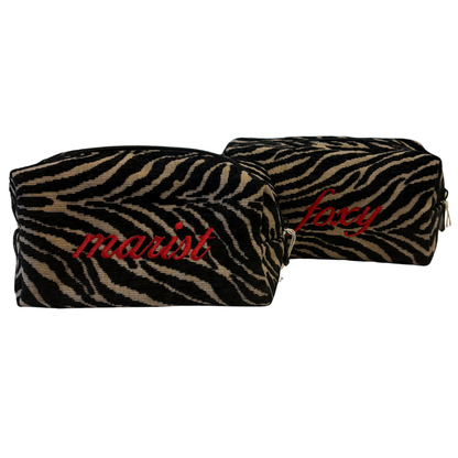 Marist Zebra Cosmetic Bag