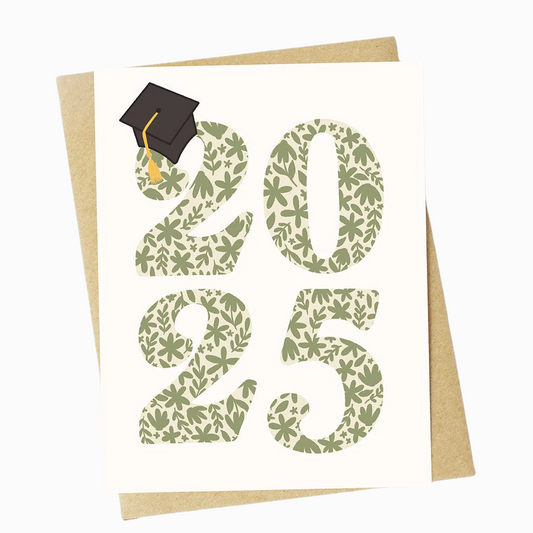 2025 Floral Graduation Card