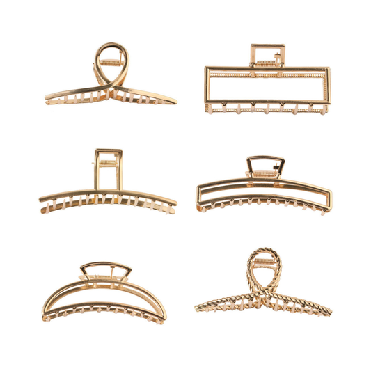 Gold Metal Hair Claw