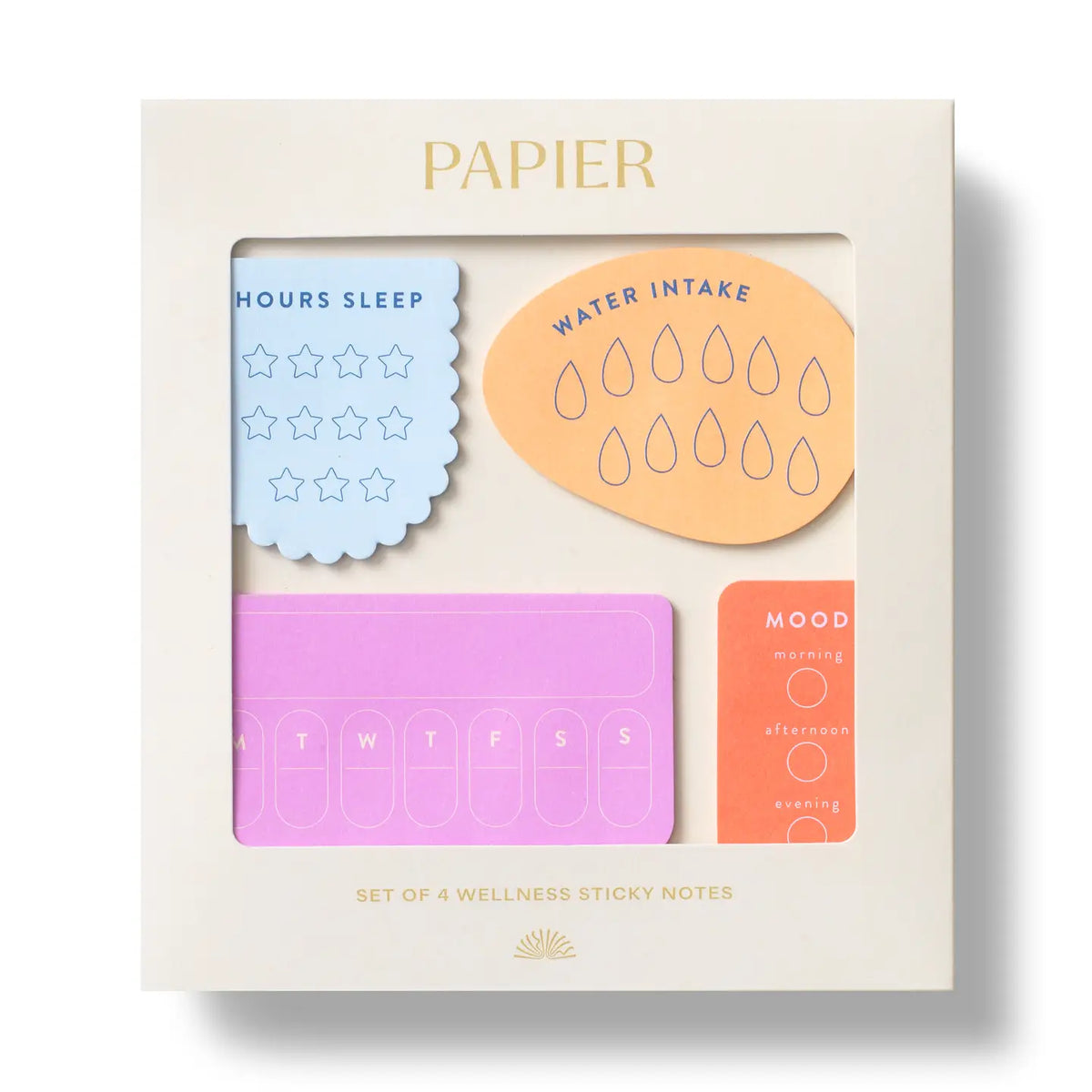 Wellness Sticky Notes Set of 4