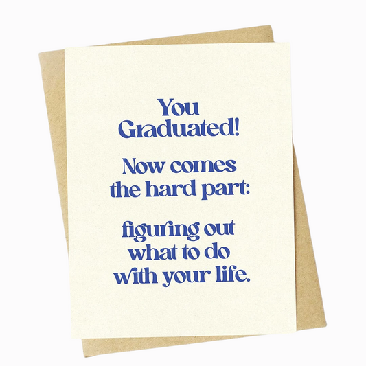 Figuring Out Life Graduation Card
