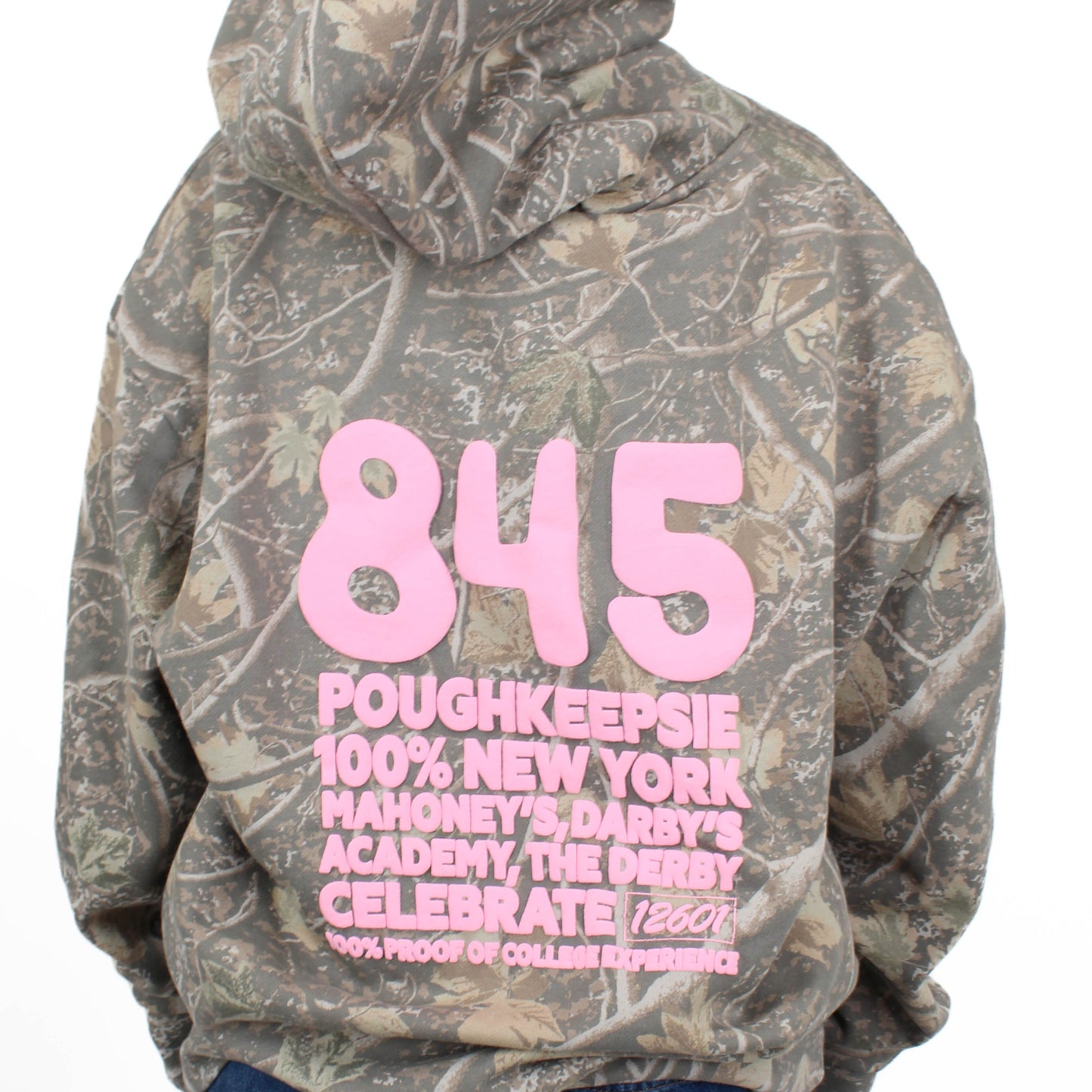 845 Camo Tan and Pink Hoodie Back 