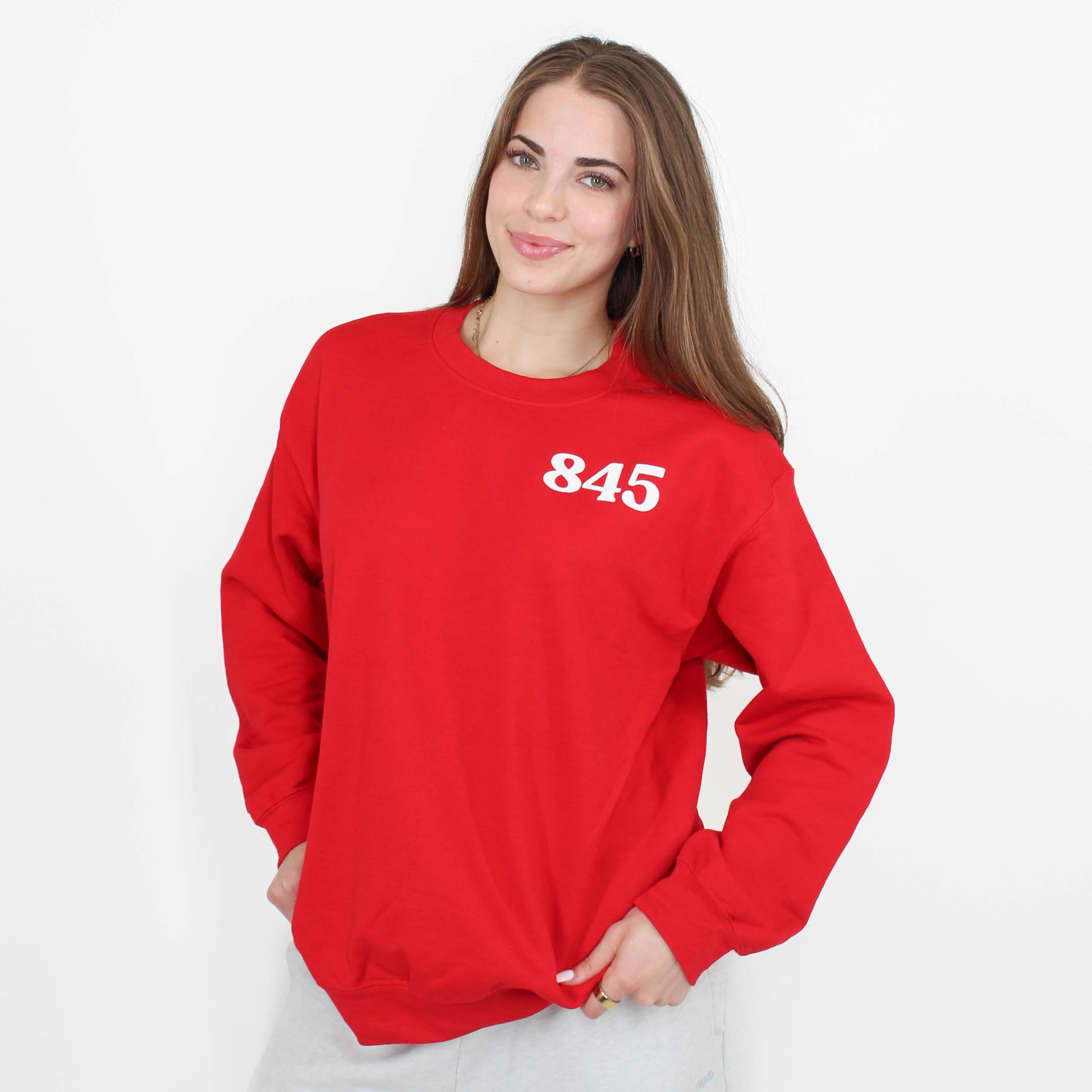 845 Red Crewneck