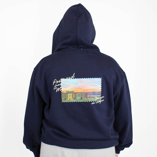 Back of Marist Postcard Zip-Up