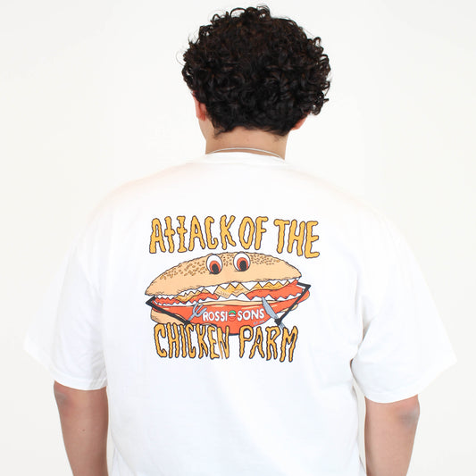 Back of Rossi's Chicken Parm T-Shirt