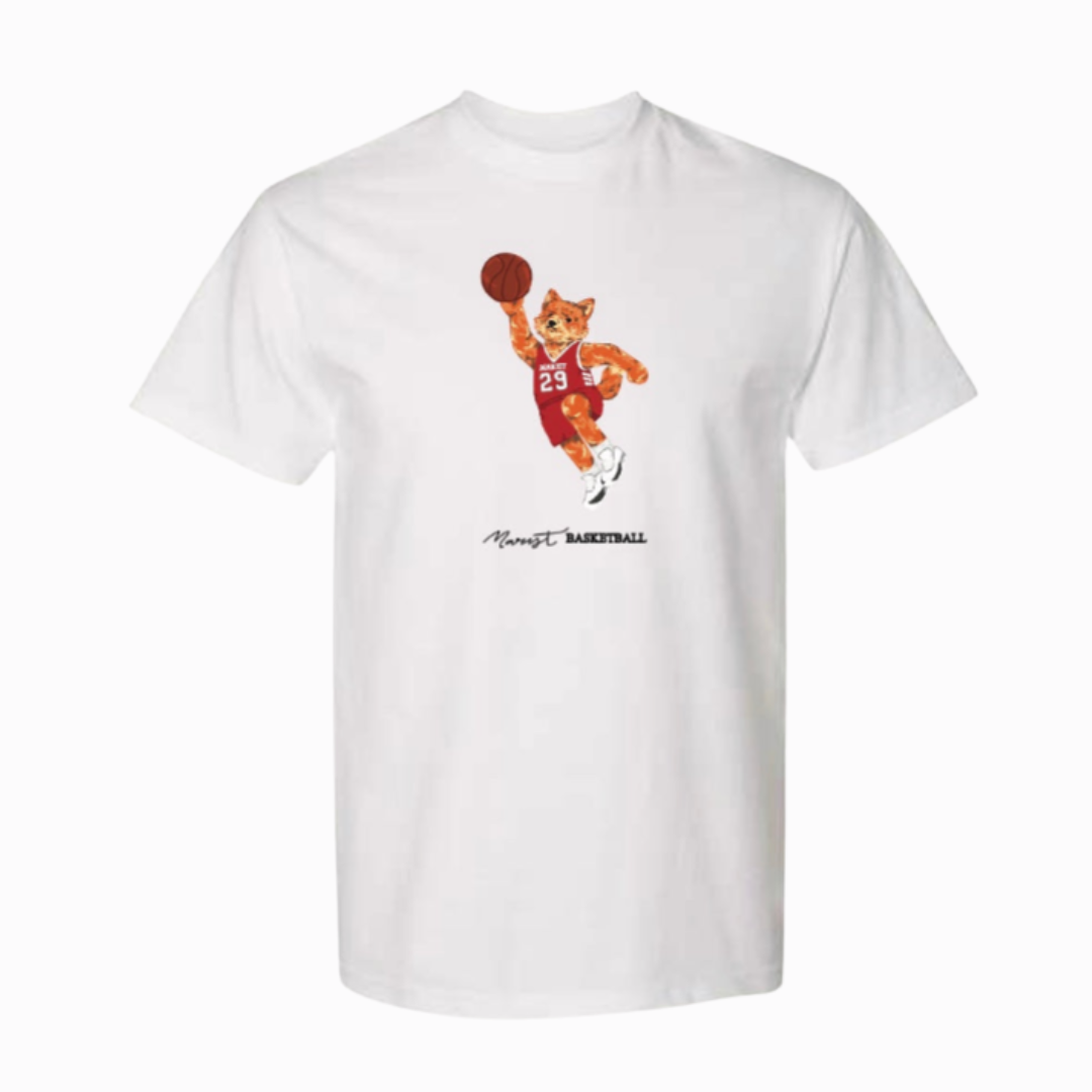 Basketball Frankie T-Shirt, white marist basketball crewneck