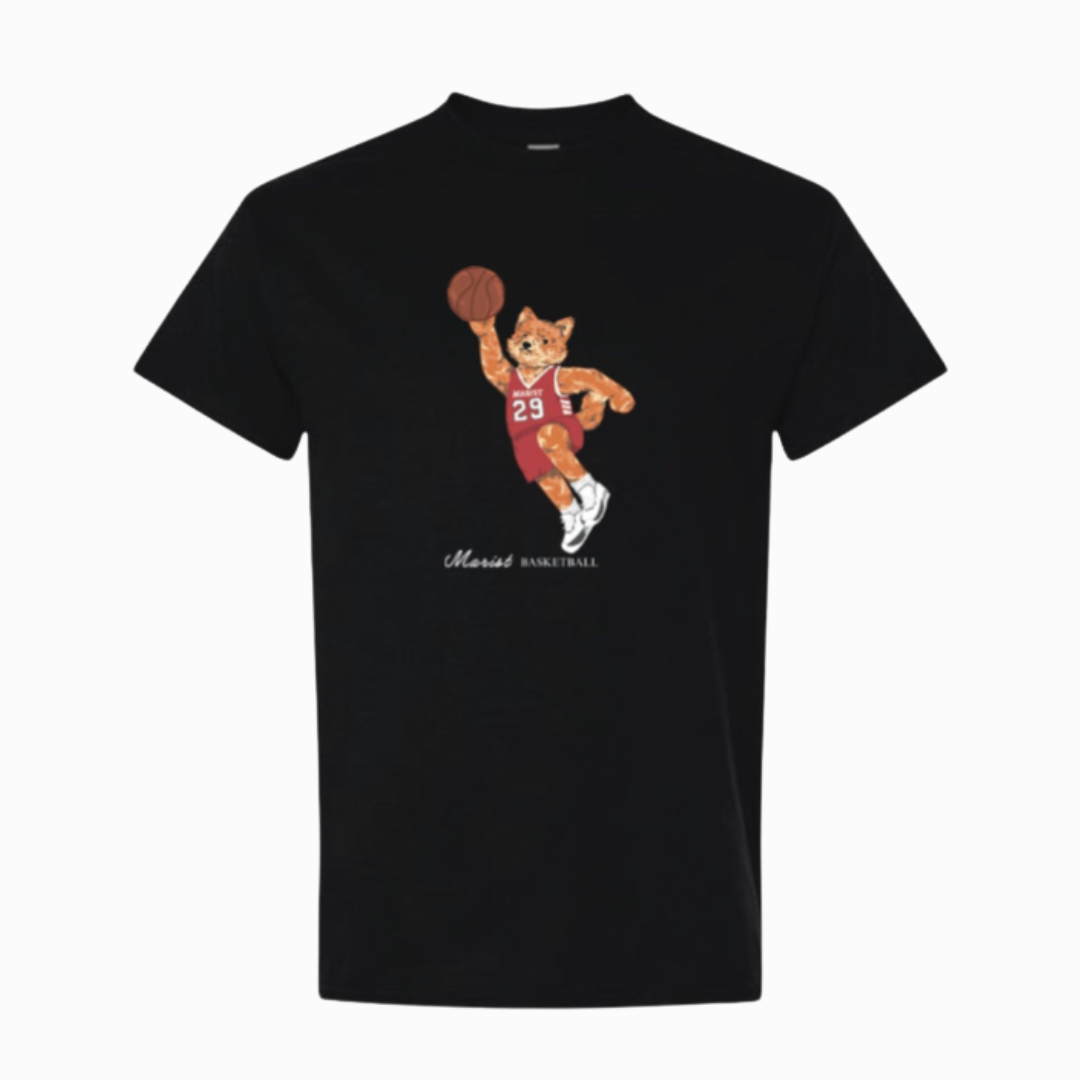 Basketball Frankie T-Shirt, black marist basketball tshirt 