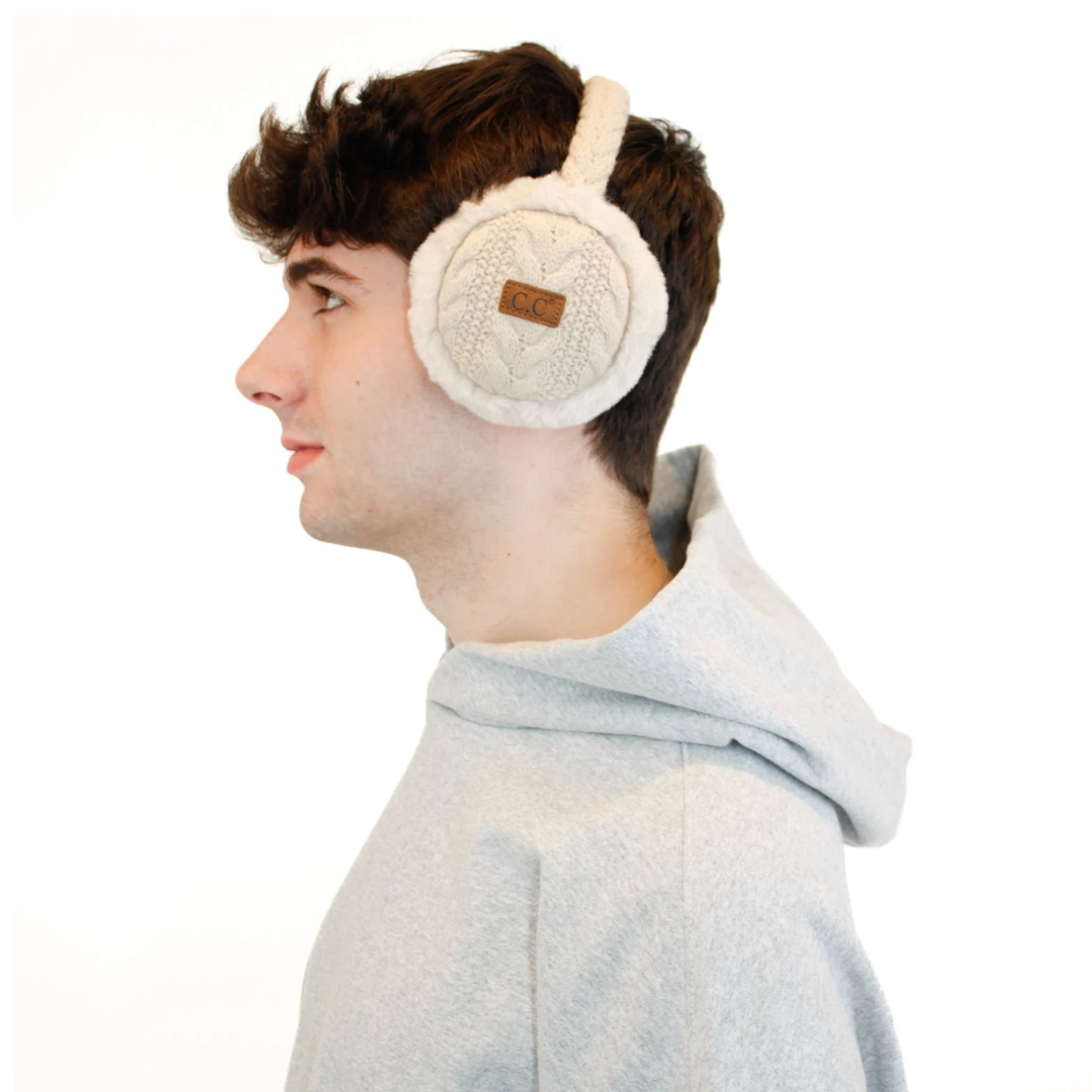 Beige Earmuffs side