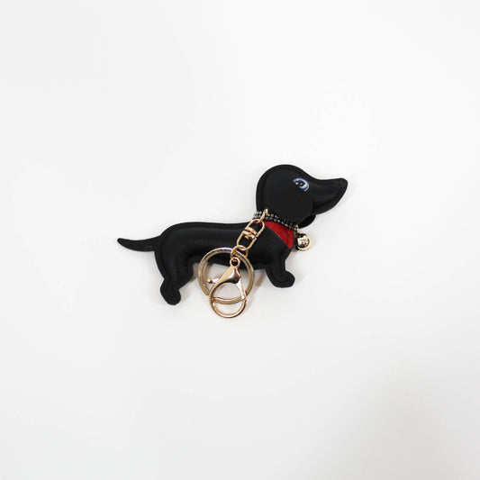 Black Dachshund Bag Charm
