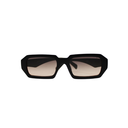 Black Light Lens Geo Framed Sunglasses 