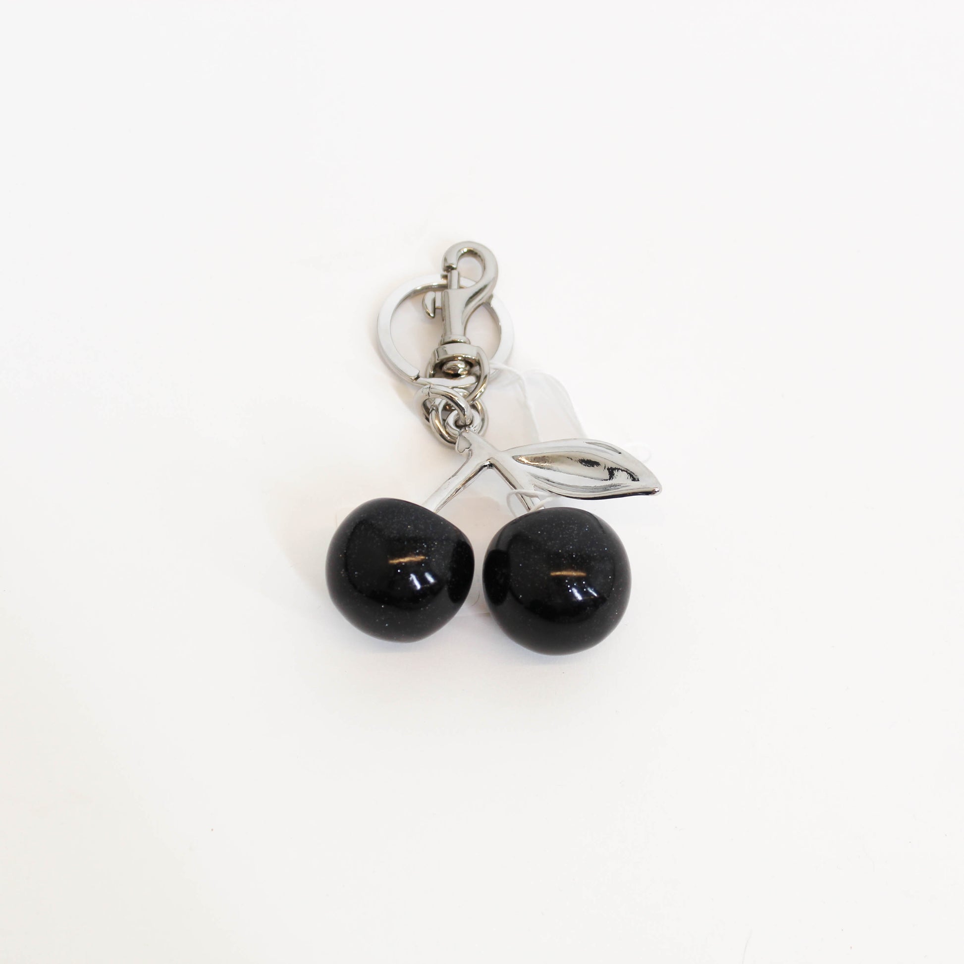Black Metal Cherry Bag Charm