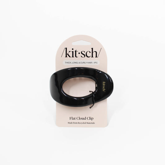 black kitsch recycled plastic flat cloud clip 