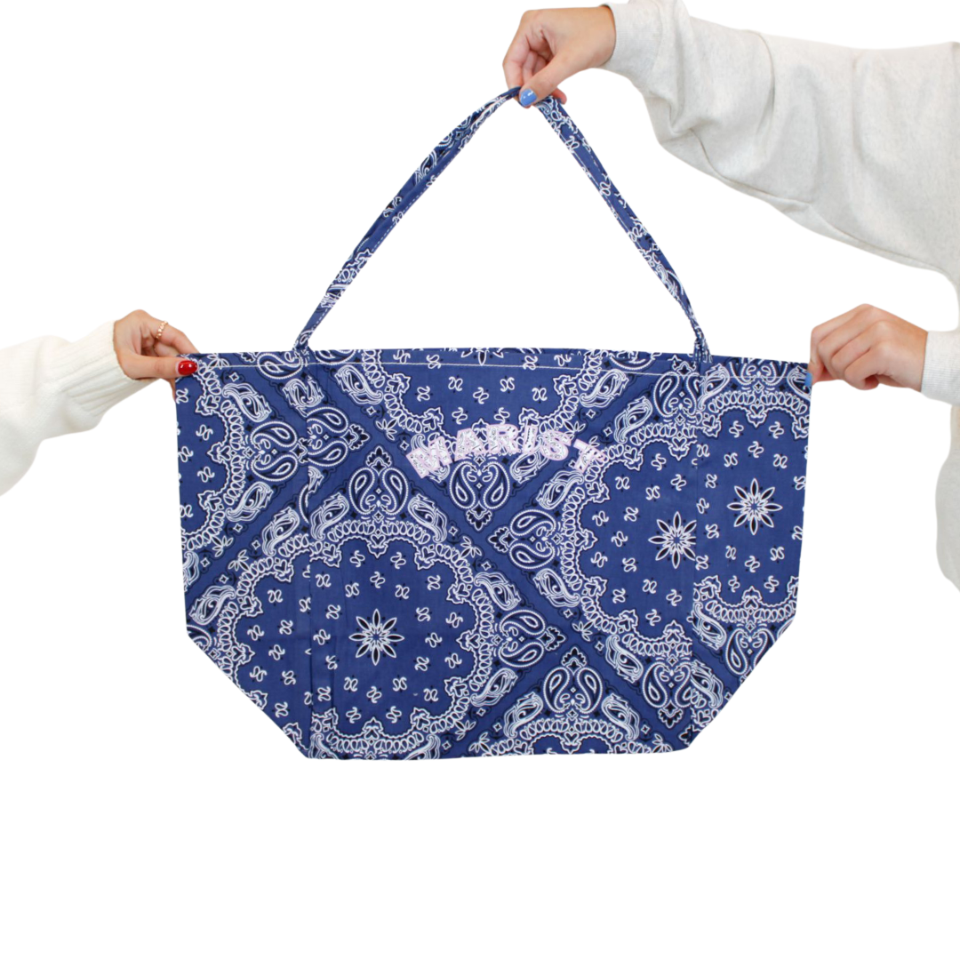 Blue Bandana Tote