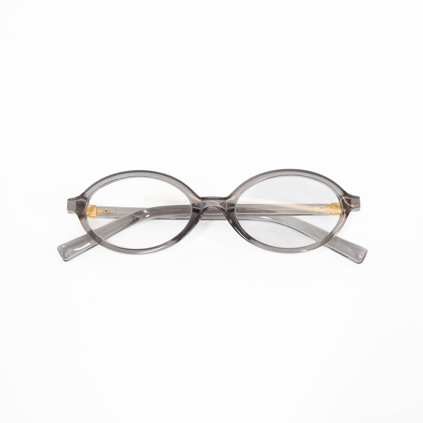grey blue light glasses oval