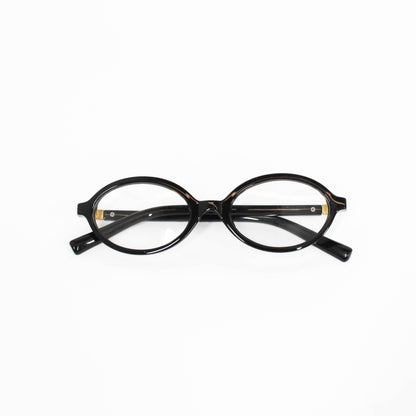 black oval frame blue light glasses